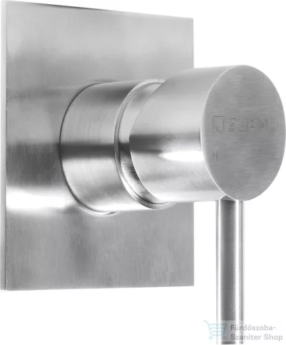 Sapho Minimal falba süllyesztett zuhanycsaptelep, inox MI041