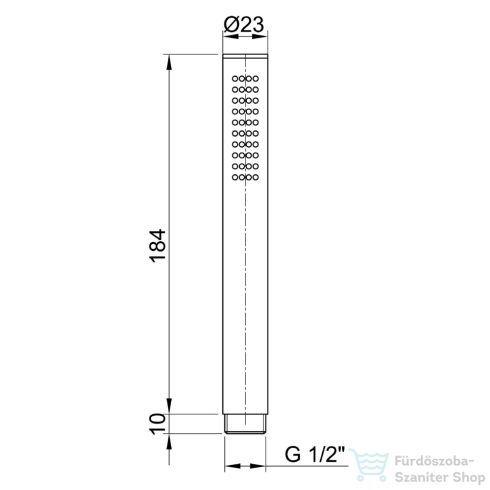 Sapho Minimal Kézizuhany light, inox MI097