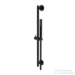   Omnires MICROPHONE rudas zuhanyszett, matt fekete MICROPHONE-SBL