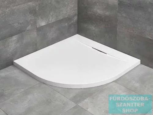 Radaway Giaros A 90x90 íves műmárvány zuhanytálca lábbal és 5SL1 zuhanyszifonnal MKGA9090-03