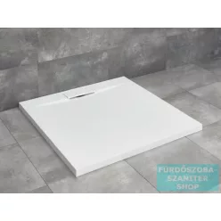  Radaway Giaros C 90x90 szögletes műmárvány zuhanytálca 5SL1 zuhanyszifonnal MKGC9090-03