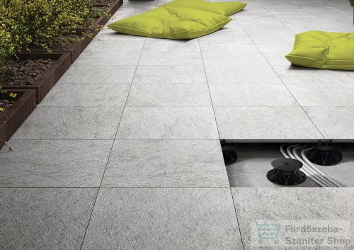Marazzi Multiquartz20 Grey Strutt 60x60x2 cm-es strukturált padlólap MLJ0
