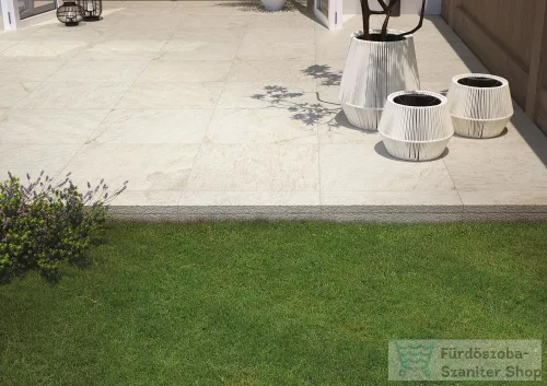 Marazzi Multiquartz20 White Strutt. 60x60x2 cm-es strukturált padlólap MLJ2