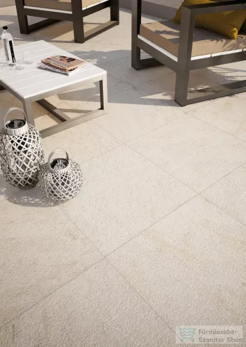 Marazzi Multiquartz20 White Strutt. 60x60x2 cm-es strukturált padlólap MLJ2