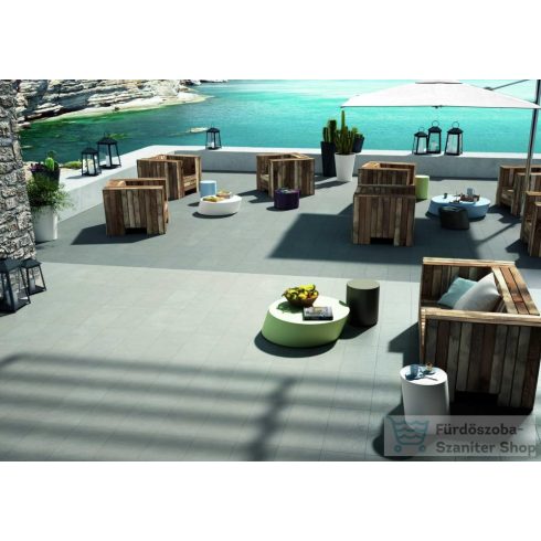 Marazzi Block Grey Strutturato Rett. 30x60 cm-es padlólap MLK0