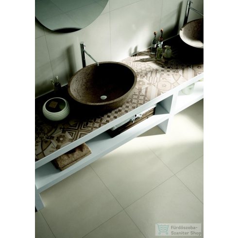 Marazzi Block White Lux Rett. 60x60 cm-es padlólap MLKM