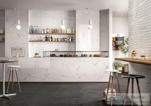 Marazzi Mystone Silverstone Nero Rett.30x120 cm-es padlólap MLSP