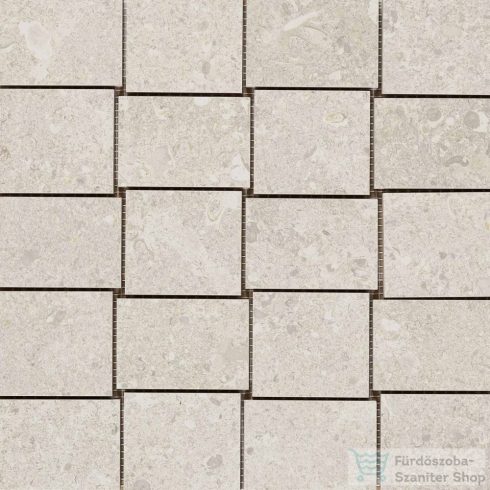 Marazzi Mystone Gris Fleury Bianco Mosaico 30x30 cm-es padlólap MLWA