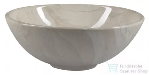 Sapho DALMA kerámiamosdó, 42x42x16,5cm, bézs márvány (MM127)