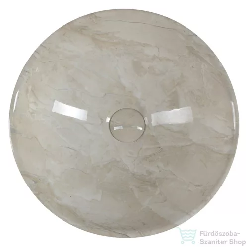 Sapho DALMA kerámiamosdó, 42x42x16,5cm, bézs márvány (MM127)
