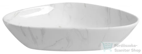 Sapho DALMA kerámiamosdó, 58,5x39x14cm, fehér márvány (MM217)