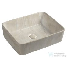   Sapho DALMA kerámiamosdó, 48x38x13cm, bézs márvány (MM527)