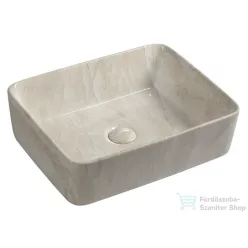   Sapho DALMA kerámiamosdó, 48x38x13cm, bézs márvány (MM527)