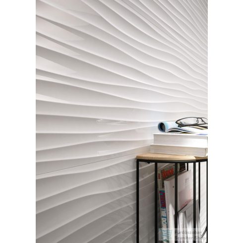 Marazzi Essenziale Wave 3D Lucido 40x120 cm-es fali csempe MMFM