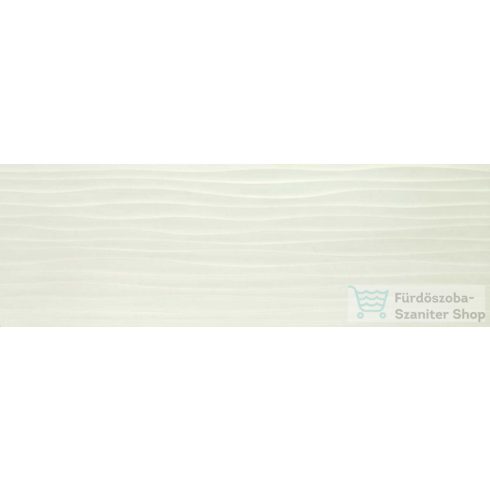 Marazzi Materika Off White Str. Wave 3D Rett. 40x120 cm-es fali csempe MMFV
