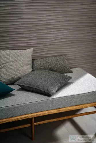 Marazzi Materika Antracite Str. Wave 3D Rett. 40x120 cm-es fali csempe MMFY