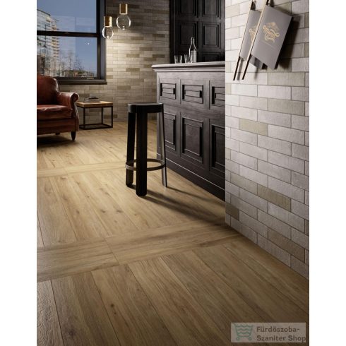 Marazzi Treverktrend Rovere Scuro Rett. 37,5x150 cm-es padlólap MMJ3