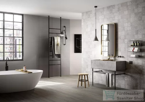 Marazzi Materika Decoro Grigio Digitale 40x120 cm-es fali csempe MMJY