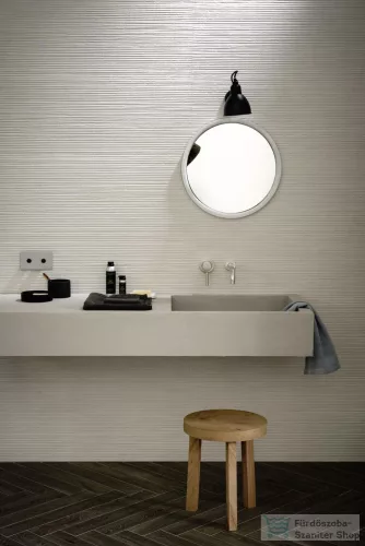 Marazzi Materika Off White Str. Spatula 3D Rett. 40x120 cm-es fali csempe MMN5