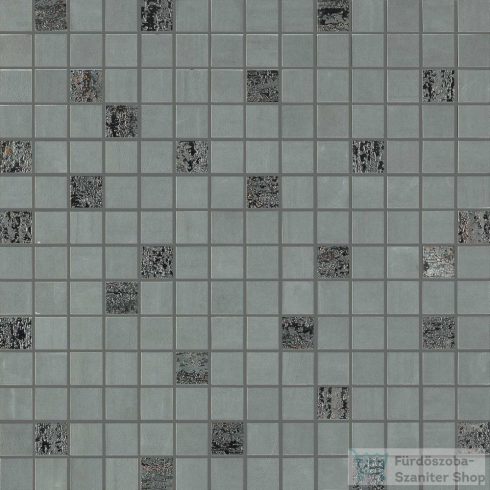 Marazzi Materika Antracite Mosaico 40x40 cm-es fali dekor csempe MMQZ