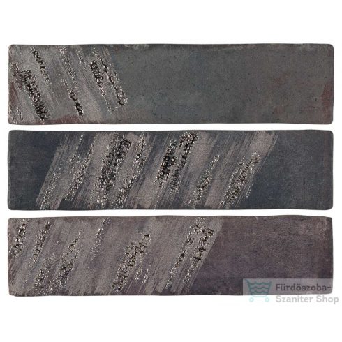 Marazzi Terramix Decoro Nero 7x28 cm-es fali dekorcsempe MMRF