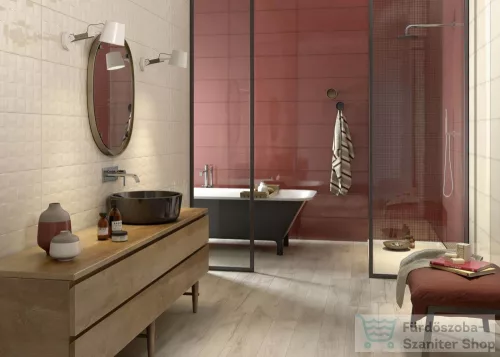 Marazzi Pottery Champagne 25x76 fali csempe MMUT