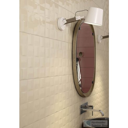 Marazzi Pottery Cube 3d Champagne 25x76 cm-es fali csempe MMUZ