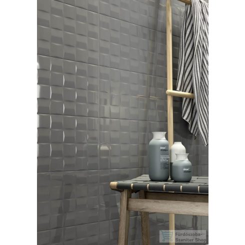 Marazzi Pottery Cube 3d Slate 25x76 cm-es fali csempe MMV2