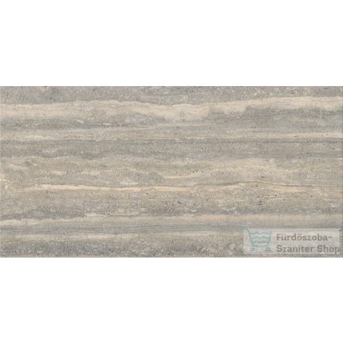 Marazzi Mystone Travertino20 Silver Strutturato Rett.60x120 cm-es padlólap,MN3T