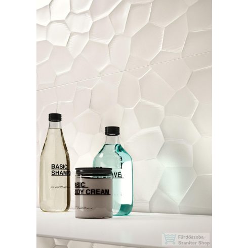 Marazzi Color Code Str Deco Bianco 3D Satinato 30x60 cm-es fali csempe MNYH