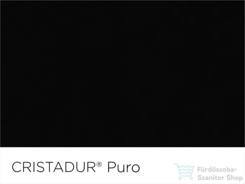 Schock Mono D-100 CRISTADUR® Puro 765 x 510 mm, gránit kompozit konyhai mosogató, intenzív fekete MOND100PURO