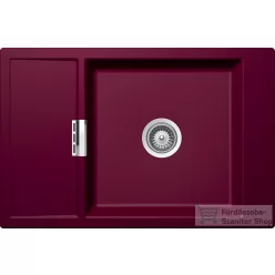   Schock Mono D-100XS CRISTADUR® Berry 780 x 510 mm, gránit kompozit konyhai mosogató, bogyószín MOND100XIVY