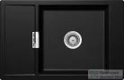 Schock Mono D-100XS CRISTADUR® Magma 780 x 510 mm, gránit kompozit konyhai mosogató, metalizált fekete MOND100XPURO