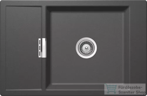 Schock Mono D-100XS CRISTADUR® Stone 780 x 510 mm, gránit kompozit konyhai mosogató, palaszürke MOND100XSTON