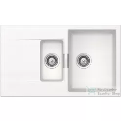   Schock Mono D-150 CRISTADUR® Polaris 860 x 510 mm, gránit kompozit konyhai mosogató, hófehér MOND150POLA