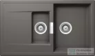 Schock Mono D-150 CRISTADUR® Silverstone 860 x 510 mm, gránit kompozit konyhai mosogató, sötétszürke MOND150STON