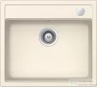 Schock Mono N-100 CRISTADUR® Magnolia 570 x 510 mm, gránit kompozit konyhai mosogató, krémfehér MONN100MAGNSA