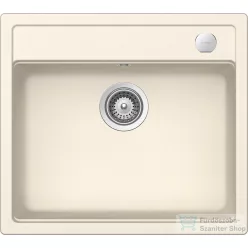   Schock Mono N-100 CRISTADUR® Magnolia 570 x 510 mm, gránit kompozit konyhai mosogató, krémfehér MONN100MAGNSA