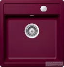 Schock Mono N-100S CRISTADUR® Berry 490 x 510 mm, gránit kompozit konyhai mosogató, bogyószín MONN100SBERRSA