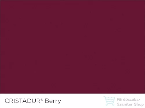 Schock Mono N-100S CRISTADUR® Berry 490 x 510 mm, gránit kompozit konyhai mosogató, bogyószín MONN100SBERRSA