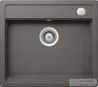 Schock Mono N-100 CRISTADUR® Silverstone 570 x 510 mm, gránit kompozit konyhai mosogató, sötétszürke MONN100SILVSA