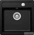 Schock Mono N-100S CRISTADUR® Magma 490 x 510 mm, gránit kompozit konyhai mosogató, metalizált fekete MONN100SMAGMSA