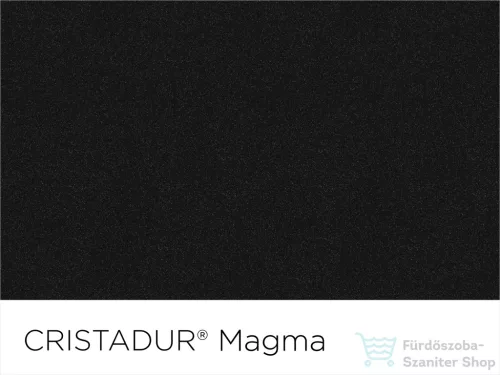Schock Mono N-100S CRISTADUR® Magma 490 x 510 mm, gránit kompozit konyhai mosogató, metalizált fekete MONN100SMAGMSA