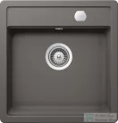 Schock Mono N-100S CRISTADUR® Silverstone 490 x 510 mm, gránit kompozit konyhai mosogató, sötétszürke MONN100SSILVSA