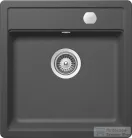 Schock Mono N-100S CRISTADUR® Stone 490 x 510 mm, gránit kompozit konyhai mosogató, palaszürke MONN100SSTONSA