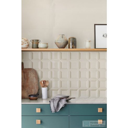 Marazzi BLISS Cream 3D Square Rt 30x90 cm-es falicsempe, MP5X