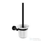 Omnires MODERN PROJEKT fali WC kefe, matt üveg tartóval, matt fekete MP60620BL