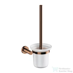   Omnires MODERN PROJEKT fali WC kefe, matt üveg tartóval, polírozott réz MP60620CP