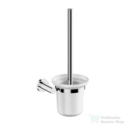   Omnires MODERN PROJEKT fali WC kefe, matt üveg tartóval, króm MP60620CR