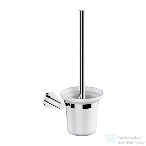 Omnires MODERN PROJEKT fali WC kefe, matt üveg tartóval, króm MP60620CR